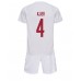 Maillot de foot Danemark Simon Kjaer #4 Extérieur vêtements enfant Monde 2022 Manches Courtes (+ pantalon court)